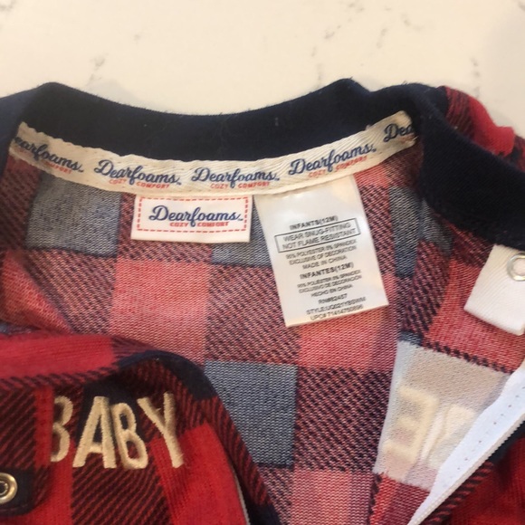 Plaid zippered footie - Picture 2 of 3